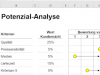 Potenzialanalyse mit Excel