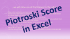 Aktienbewertungsvorlage für den Piotroski F-Score in Excel