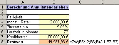 Beispiel Funktion: Zw