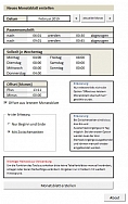 Monatsblatt erstellen