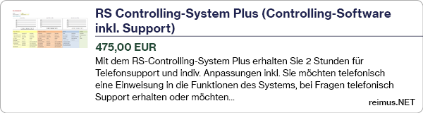 Excel Controlling-System Plus